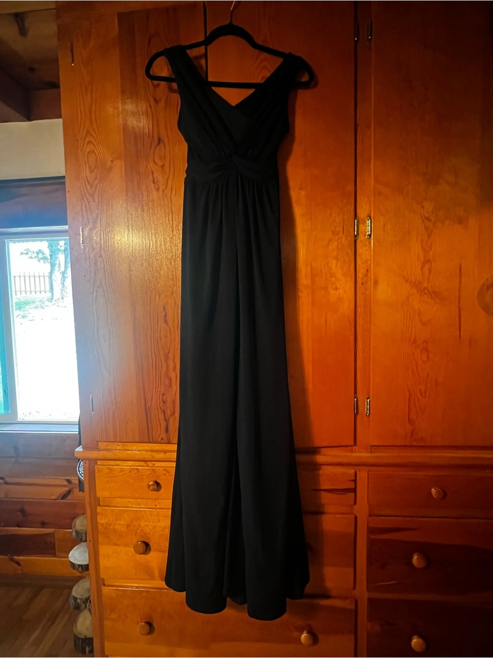 White House Black Market Black formal dress - Flowing Gathered Waist